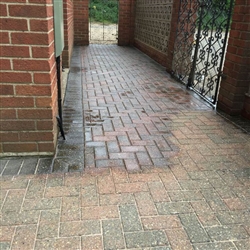 Once the pressure washing is completed and sand swept into the joints we seal the surface with our specialist sealant application. Melton, Near Woodbridge